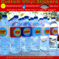 Customized high quality juice or water plastic bottle label
